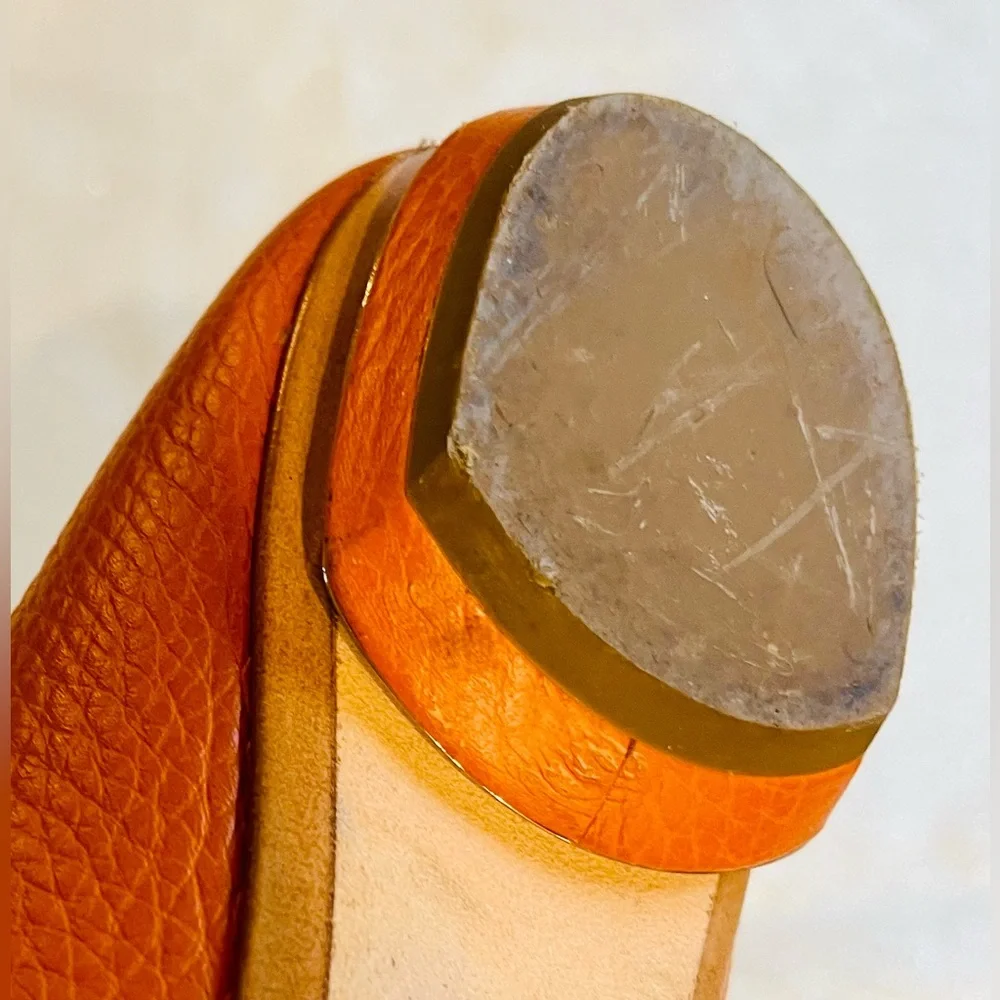 Nicholas Kirkwood Beya Orange Loafers (39 IT) 8 US - Picture 8 of 10